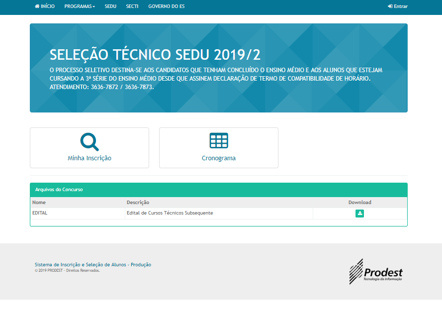 sistemaselecaoaluno