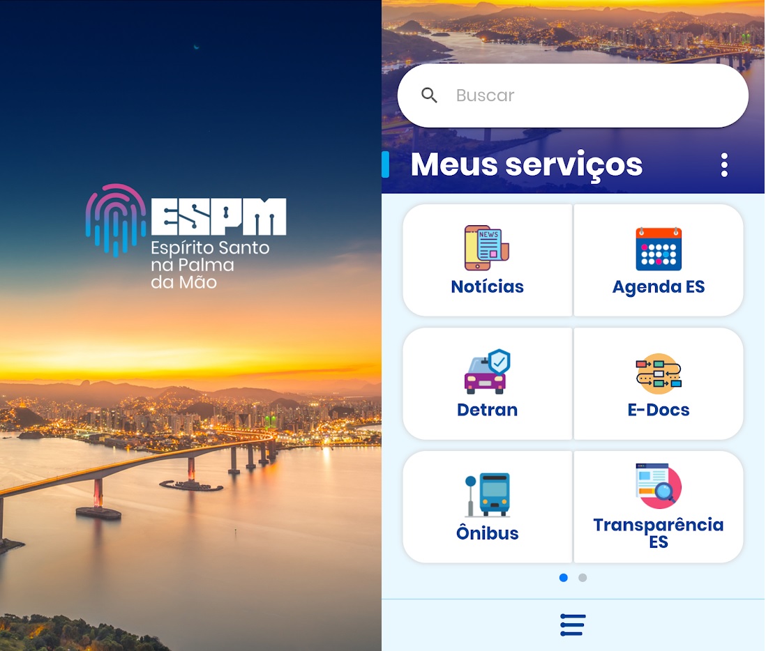 APP ES na Palma da Mão