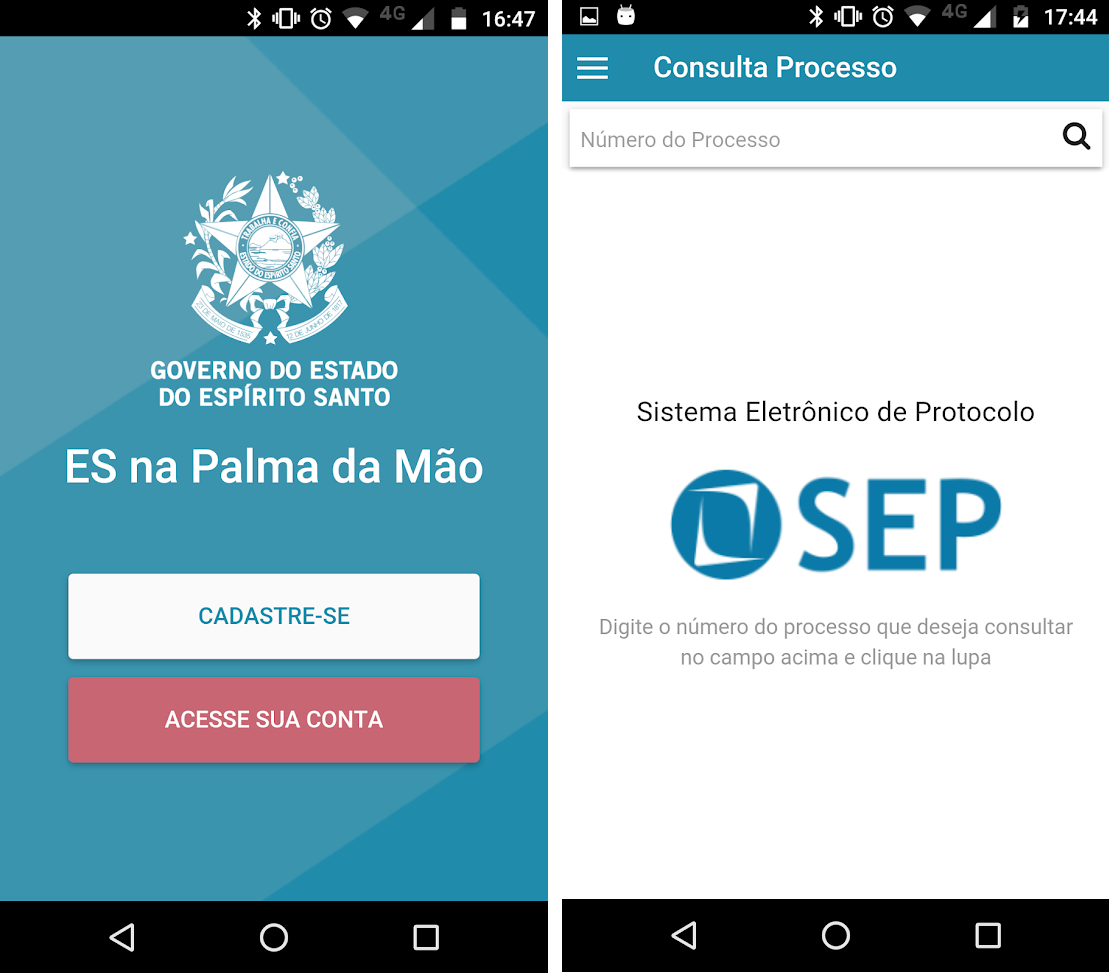 ES na Palma da Mão e SEP